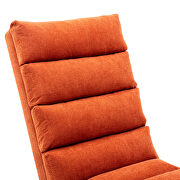 Orange linen modern chaise lounge chair by La Spezia additional picture 4