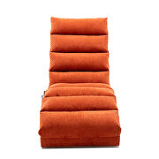 Orange linen modern chaise lounge chair by La Spezia additional picture 5