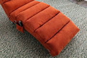 Orange linen modern chaise lounge chair by La Spezia additional picture 6