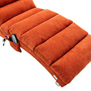 Orange linen modern chaise lounge chair by La Spezia additional picture 9
