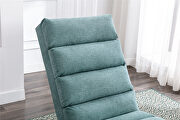 Teal linen modern chaise lounge chair by La Spezia additional picture 2