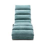 Teal linen modern chaise lounge chair by La Spezia additional picture 13