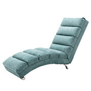 Teal linen modern chaise lounge chair by La Spezia additional picture 3