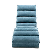 Blue linen modern chaise lounge chair by La Spezia additional picture 12