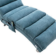 Blue linen modern chaise lounge chair by La Spezia additional picture 8