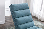 Blue linen modern chaise lounge chair by La Spezia additional picture 10