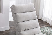 Light gray linen modern chaise lounge chair by La Spezia additional picture 14