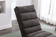 Dark gray linen modern chaise lounge chair by La Spezia additional picture 2