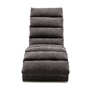 Dark gray linen modern chaise lounge chair by La Spezia additional picture 7