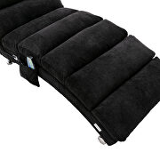 Black linen modern chaise lounge chair by La Spezia additional picture 11