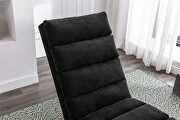 Black linen modern chaise lounge chair by La Spezia additional picture 5