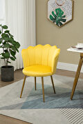 High quality mustard fabric upholstery accent chair by La Spezia additional picture 2