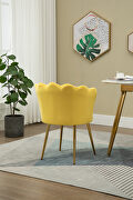 High quality mustard fabric upholstery accent chair by La Spezia additional picture 4