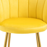 High quality mustard fabric upholstery accent chair by La Spezia additional picture 5