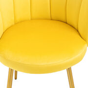 High quality mustard fabric upholstery accent chair by La Spezia additional picture 6