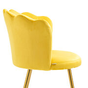 High quality mustard fabric upholstery accent chair by La Spezia additional picture 8