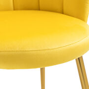 High quality mustard fabric upholstery accent chair by La Spezia additional picture 9