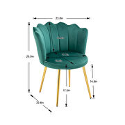 High-quality emerald fabric upholstery accent chair by La Spezia additional picture 11