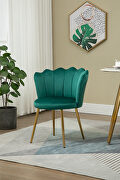High-quality emerald fabric upholstery accent chair by La Spezia additional picture 5