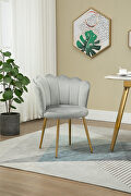 High-quality gray fabric upholstery accent chair by La Spezia additional picture 2