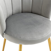 High-quality gray fabric upholstery accent chair by La Spezia additional picture 12