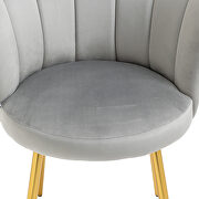 High-quality gray fabric upholstery accent chair by La Spezia additional picture 8