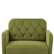 Green velvet fabric upholstery chaise lounge chair by La Spezia additional picture 11