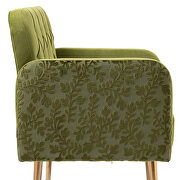 Green velvet fabric upholstery chaise lounge chair by La Spezia additional picture 12