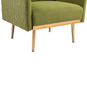 Green velvet fabric upholstery chaise lounge chair by La Spezia additional picture 13