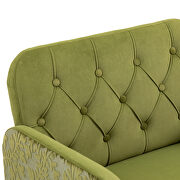 Green velvet fabric upholstery chaise lounge chair by La Spezia additional picture 14