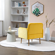 Yellow velvet fabric upholstery chaise lounge chair by La Spezia additional picture 5