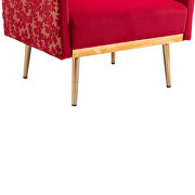 Rose red velvet fabric upholstery chaise lounge chair by La Spezia additional picture 11