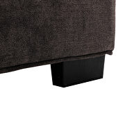 Gray high-quality fabric curved edges ottoman by La Spezia additional picture 5