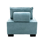 Mint green high-quality fabric curved edges ottoman by La Spezia additional picture 3