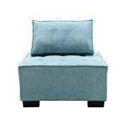 Mint green high-quality fabric curved edges ottoman by La Spezia additional picture 6