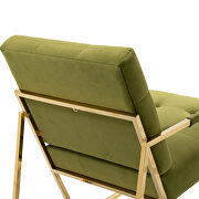 Olive fabric accent leisure rocking chair with stainless steel feet by La Spezia additional picture 9