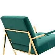 Emerald fabric accent leisure rocking chair with stainless steel feet by La Spezia additional picture 7