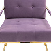 Purple fabric accent leisure rocking chair with stainless steel  feet by La Spezia additional picture 11
