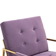 Purple fabric accent leisure rocking chair with stainless steel  feet by La Spezia additional picture 12