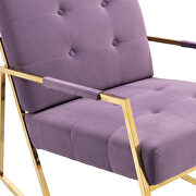 Purple fabric accent leisure rocking chair with stainless steel  feet by La Spezia additional picture 9