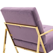 Purple fabric accent leisure rocking chair with stainless steel  feet by La Spezia additional picture 10
