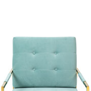 Mint green fabric accent leisure rocking chair with stainless steel feet by La Spezia additional picture 9