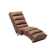 Coffee linen modern chaise lounge chair by La Spezia additional picture 14