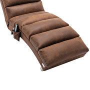 Coffee linen modern chaise lounge chair by La Spezia additional picture 3