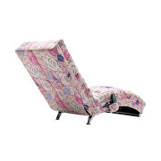 Pink flower linen modern chaise lounge chair by La Spezia additional picture 9