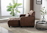 Brown high-quality fabric leisure barry sofa by La Spezia additional picture 9