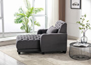 Dark gray high-quality fabric leisure barry sofa by La Spezia additional picture 14