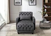Dark gray high-quality fabric leisure barry sofa by La Spezia additional picture 4