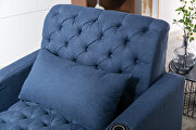 Navy high-quality fabric leisure barry sofa by La Spezia additional picture 2