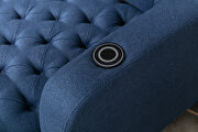 Navy high-quality fabric leisure barry sofa by La Spezia additional picture 12